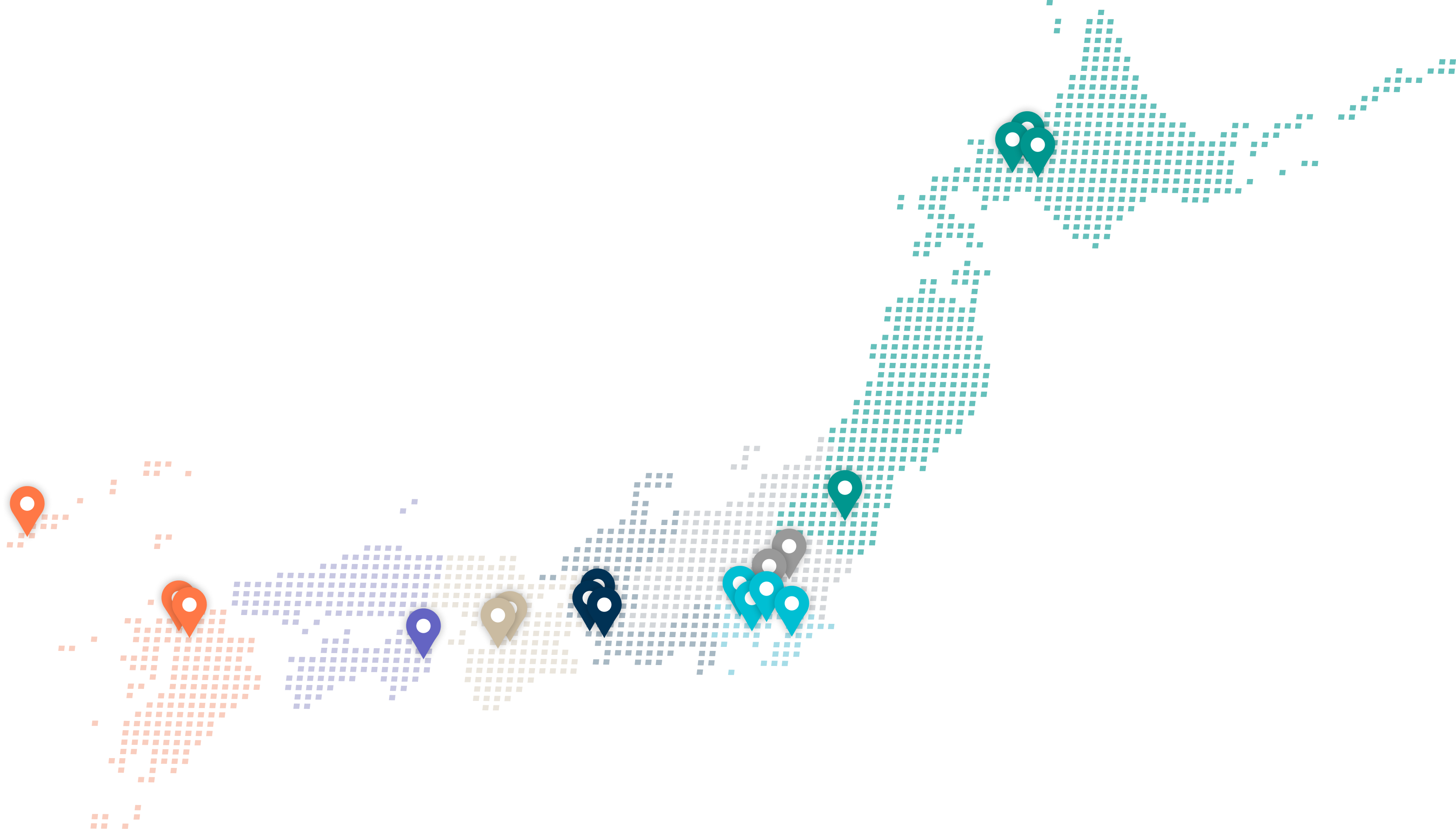 日本全国の拠点マップ